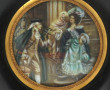 Miniature "Scène galante" à vue ronde, m