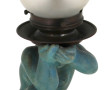 Lampe piètement céramique patinée représ