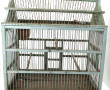 Cage à oiseaux ancienne en forme de mais