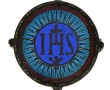 Boîte à hosties en bronze patiné et émau