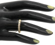 Demi alliance en or jaune 18 cts, poinço