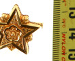 Broche étoilée en or jaune 18 cts, poinç