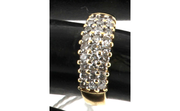 Bague jonc en or jaune 18 cts, poinçon t