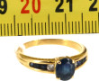 Bague jonc en or jaune 18 cts, poinçon t
