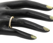 Demi alliance en or jaune 18 cts, poinço
