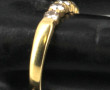 Demi alliance en or jaune 18 cts, poinço