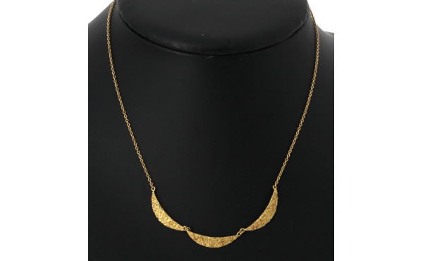 Collier en or jaune 18 cts, poinçon tête
