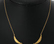 Collier en or jaune 18 cts, poinçon tête