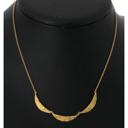 Collier en or jaune 18 cts, poinçon tête