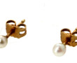 Paire de puces d'oreilles en or jaune 18
