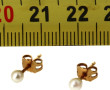 Paire de puces d'oreilles en or jaune 18