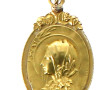 Médaille de la Vierge en or jaune 18 cts
