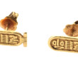 Paire de BO en forme de cartouche égypti