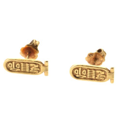 Paire de BO en forme de cartouche égypti