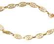 Petit bracelet en or jaune 18 cts, poinç