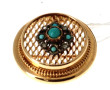 Broche-pendentif ancienne en or jaune 18