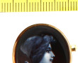 Broche en or jaune 18 cts, poinçon tête 