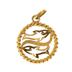 Pendentif dauphins en or jaune 18 cts, p