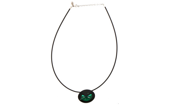 BACCARAT - Pendentif forme galet en verr