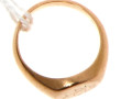 Chevalière en or rose 18 cts, poinçon éf