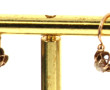 Paire de BO en or 18 cts, poinçon tête d