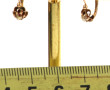Paire de BO en or 18 cts, poinçon tête d
