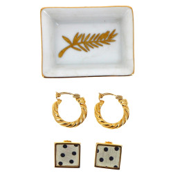 ROCHAS Paris - Clips d'oreilles en métal