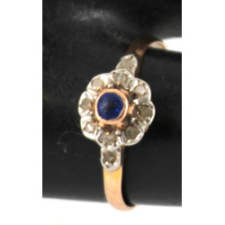 Petite bague ancienne deux ors 18 cts, p