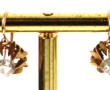 Paire de BO dormeuses en or jaune 18 cts