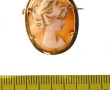 Broche-pendentif en or jaune 18 cts, poi