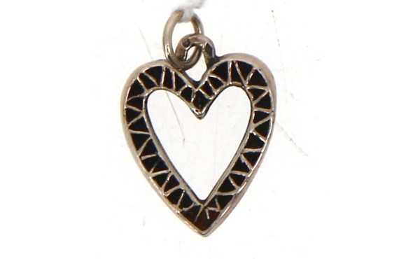 TOULHOAT - Pendentif cœur en argent, poi