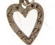 TOULHOAT - Pendentif cœur en argent, poi