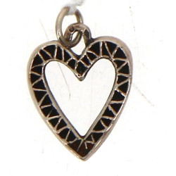 TOULHOAT - Pendentif cœur en argent, poi