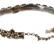 Bracelet de fillette en argent, décor de