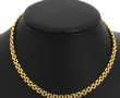 Collier à maille plate en plaqué or