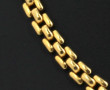 Collier à maille plate en plaqué or