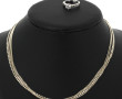 Collier à 5 rangs en argent 925ème, poid
