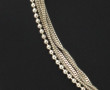 Collier à 5 rangs en argent 925ème, poid