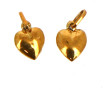 2 petits pendentifs cœur en or jaune 750