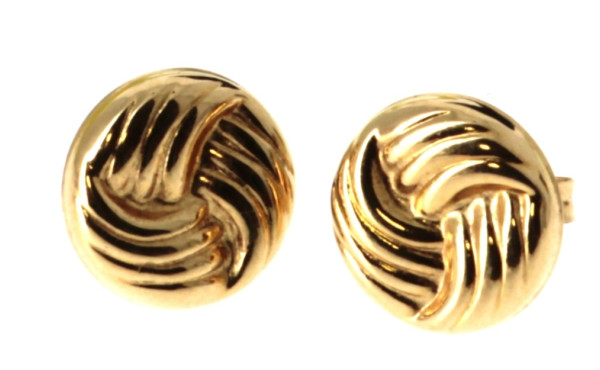 Paire de BO en or jaune 18 cts, poinçon 