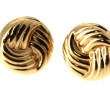 Paire de BO en or jaune 18 cts, poinçon 