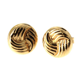 Paire de BO en or jaune 18 cts, poinçon 