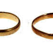 Deux alliances en or jaune 18 carats, pl
