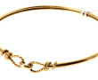 Bracelet jonc ouvrant en or jaune 18 car