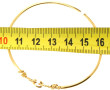 Bracelet jonc ouvrant en or jaune 18 car