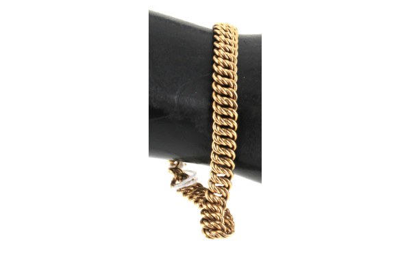 Bracelet en or jaune 18 carats, maille g