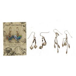 3 paires de BO en argent, dont 2 paires 