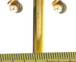 Paire de BO en or 18 cts, poinçon tête d