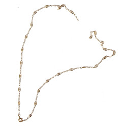 Collier accidenté en or jaune 18 cts, po
