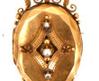 Broche ouvrante en or 18 cts. Poids brut